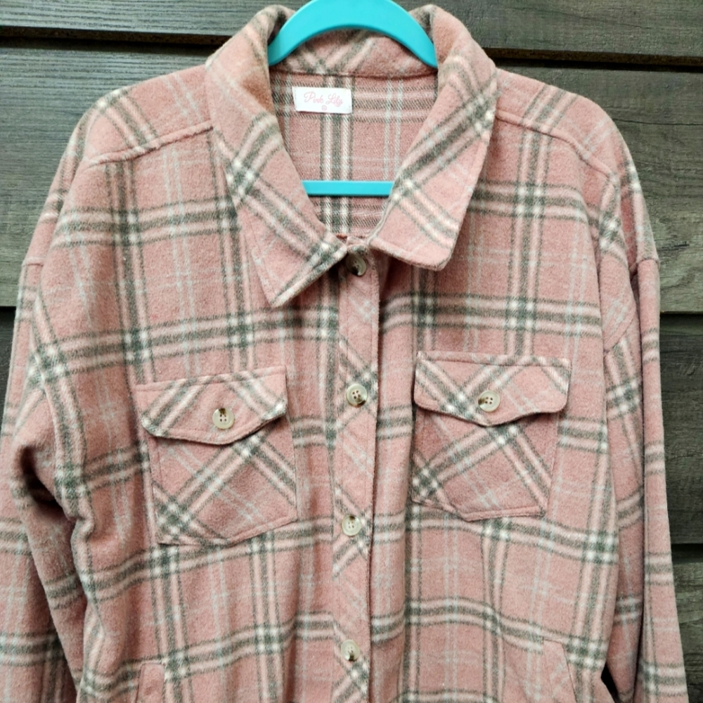 Pink Lily Shacket XL